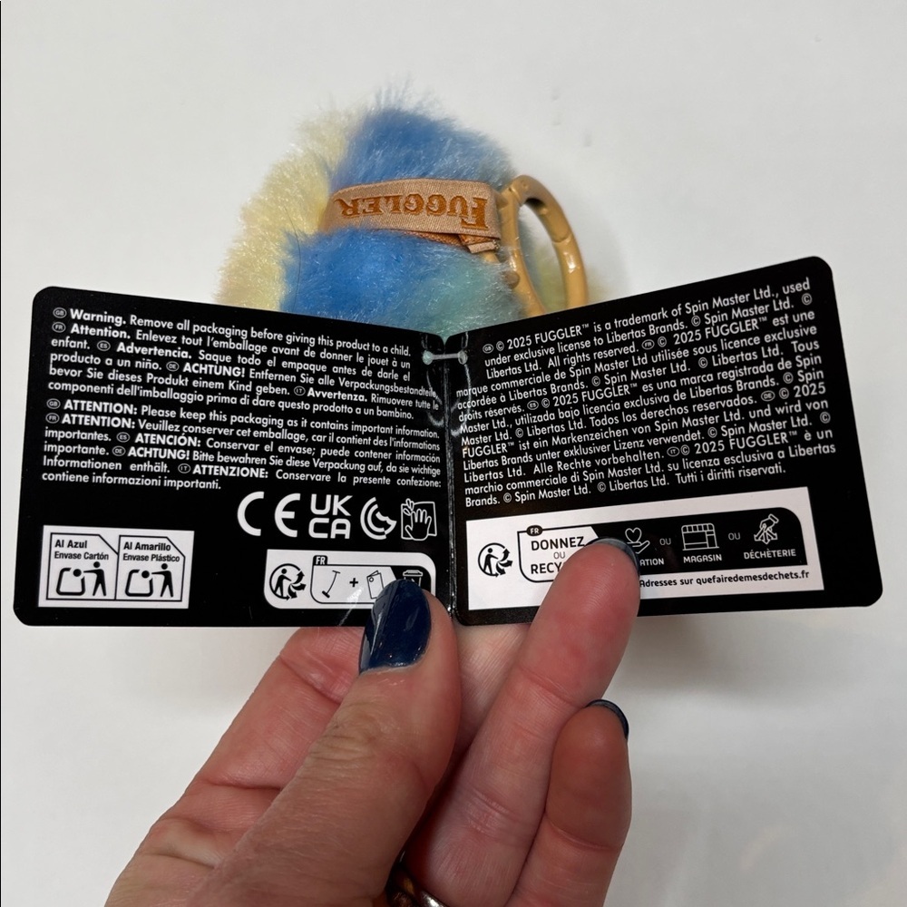 NWT Zuru Fuggler rainbow wide eyed weirdo keyring - Picture 4 of 12